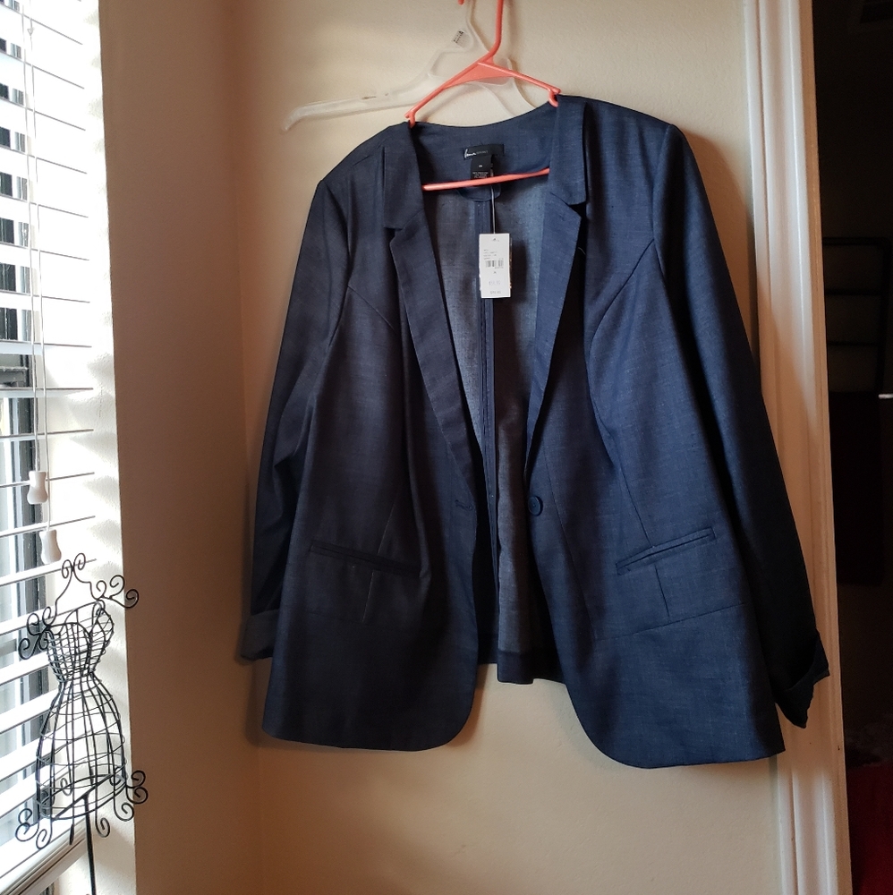 NWT Lane Bryant chambray jacket